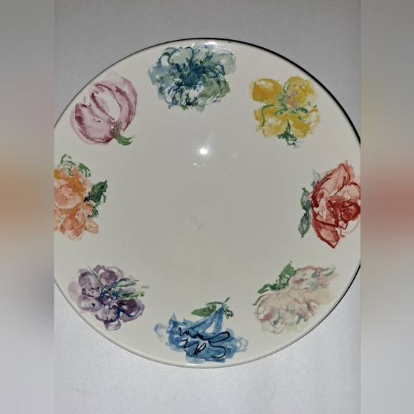 Tiffany & Co. Other - RARE Tiffany & Co. BLOSSOM Round Vegetable Bowl 10 1/2" Large Painted Flowers
